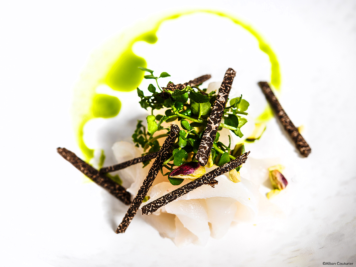 image Culinaire, creation du chef et ami Bruno verjus, restaurant Table, 1 etoile au guide Michelin, Paris ©Alban Couturier