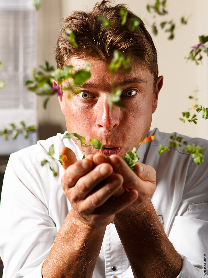 Photo portrait, Jean Sulpice, chef 2 etoiles au Guide Michelin, Epoque Val Thorens ©Alban Couturier