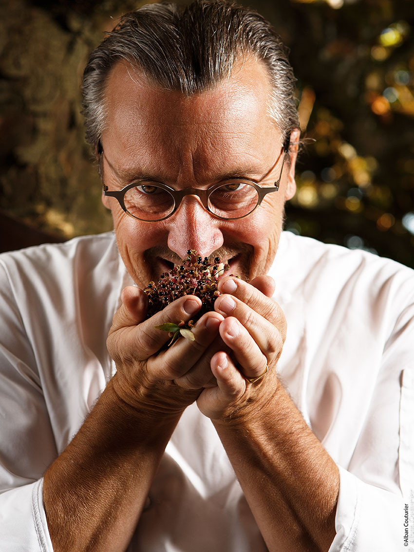 Portrait du chef 3 Etoiles; Laurent Petit, restaurant Le clos des Sens, Annecy le vieux, ©Alban Couturier