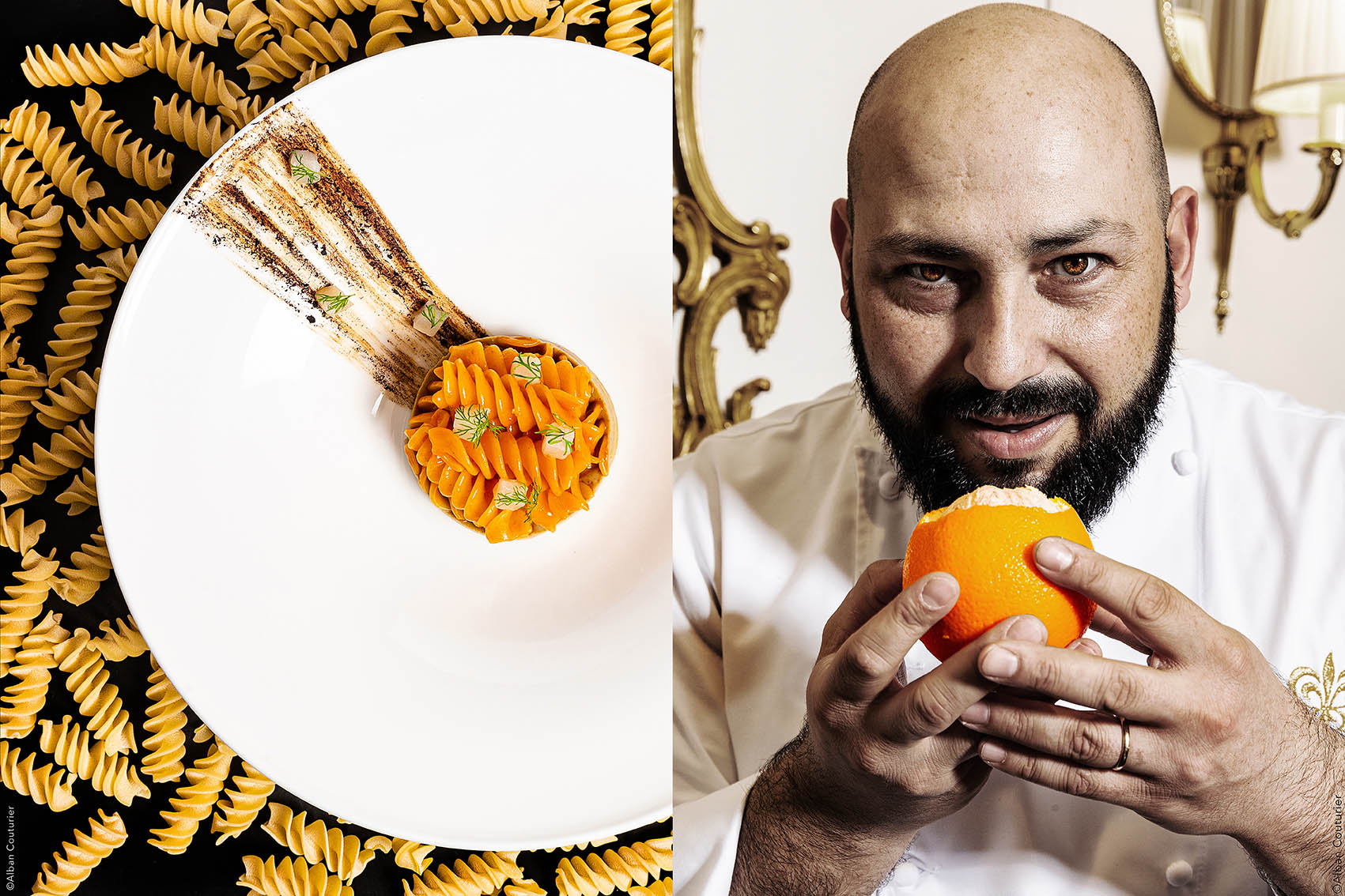 Portrait & recette, Chef Raffaele De Mase, Restaurant Tosca, Paris @Alban Couturier