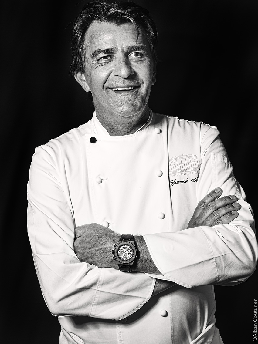 Portrait du chef Yannick Alleno , Pavillon Ledoyen, 3 etoiles au guide rouge©Alban Couturier