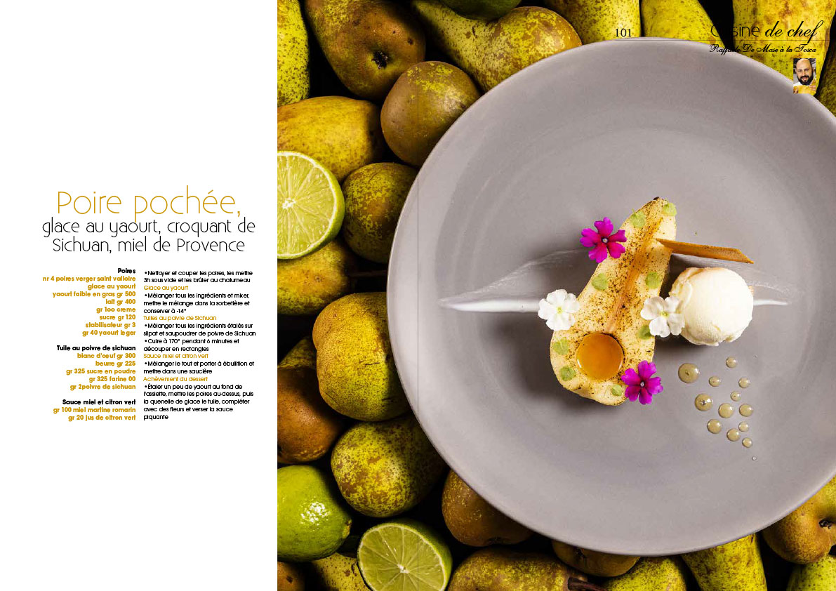 Magazine Cuisine a&d, numero 69, reportage sur le chef et ami Raffaele De Mase, je signe ici texte, portraits et recettes ©Alban Couturier